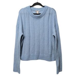 H&M Wool Mohair Crew Neck Oversized Sweater M